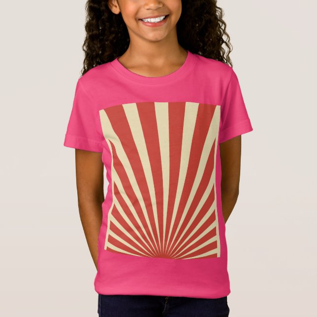 Camiseta Posters de explosão solar azul de vindima (Frente)