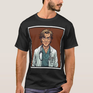 Camiseta Postgraduate MD doctor program survivor cartoon
