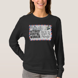 Camiseta Posto de aposentadoria do trabalhador postal apose
