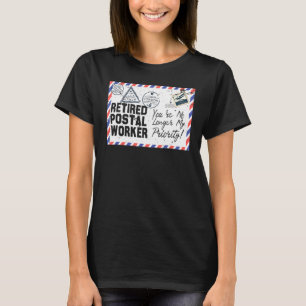 Camiseta Posto de aposentadoria do trabalhador postal apose