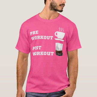 Camiseta Posto de Café de Pré-Workout Peso Bourbon Whiskey