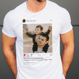 Camiseta Posto de Fotografias do Melhor Pai Nunca Instagram