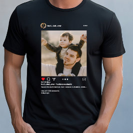 Camiseta Posto de Fotografias do Melhor Pai Nunca Instagram