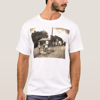 Camiseta Posto de gasolina velho do vintage