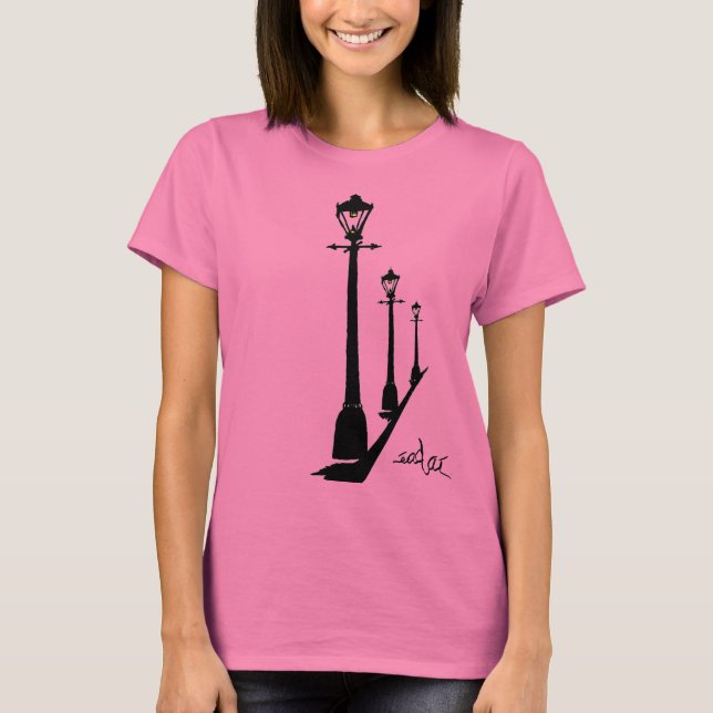 Camiseta posto de lâmpada (Frente)