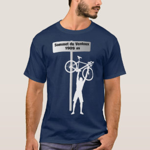 Camiseta Posto de Sinal de Desafio do Ciclo de Ventoux Mont