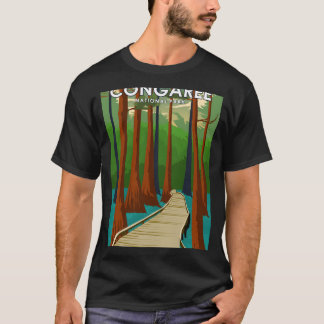 Camiseta Posto de Viagem mínima do Congaree National Park V