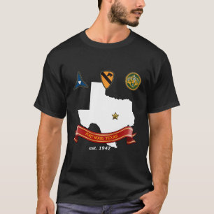 Camiseta Posto Do Exército Da Base Militar Fort Hood No Een