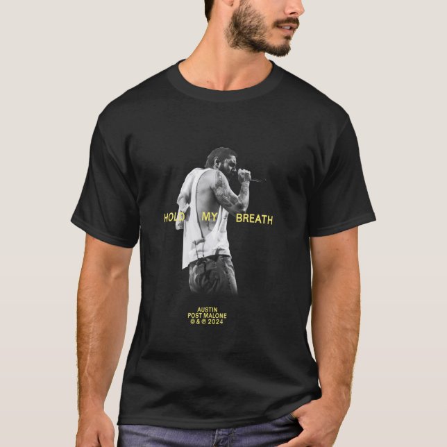 Camiseta Posto Oficial Malone Segure minha respiração (Frente)