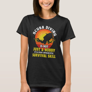 Camiseta Posto Scuba Divisor Apocalyptic Survival Skill Scu