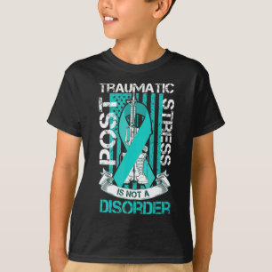 Camiseta Posto Teal Ribbon Sinalizador Traumático De Esforç