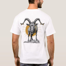 Camiseta Postura do Bode – Ilustração Artística de Animal O