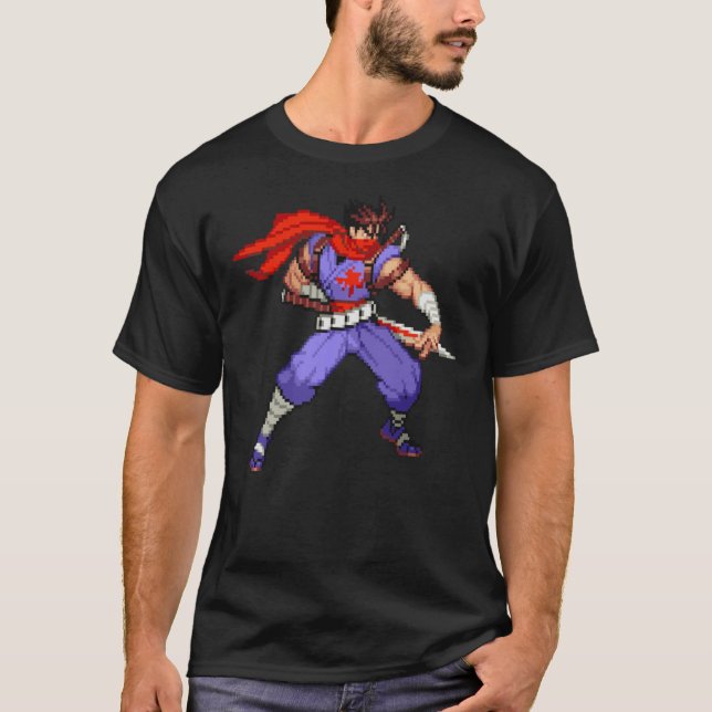 Camiseta Postura Strider Hiryu amigo MvC2 (Frente)