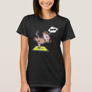 Camiseta Posturas de Ioga de Bezerro de Vaca Esporte Ginást