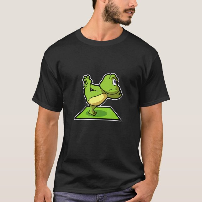 Camiseta Posturas de Yoga de Sapo Esportes Ginástica Ohm Co (Frente)
