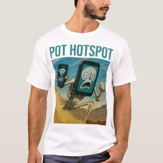 Camiseta Pot Hotspot Skeleton Spicy Meme Chaos