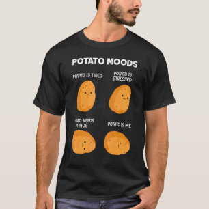Camiseta Potato Moods Memória Batata Noz Comida Humor de Ba