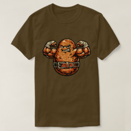 Camiseta Potato Powerhouse — Vintage Retro Strongman Fighte