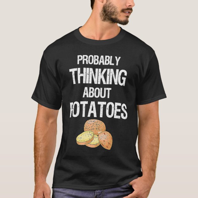 Camiseta Potato Root Vegetable Vegan Vegetarian Thinking Ab (Frente)