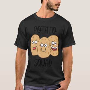 Camiseta Potato Squad Irônico Dizendo Potatoa de Cozinhar S