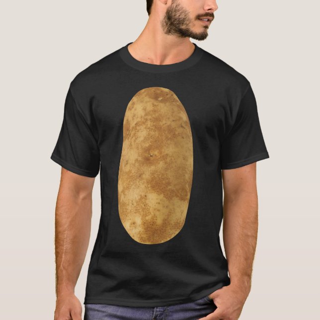 Camiseta Potatoa- Mmmmm Batatas Tshirt Figurino de Hallowee (Frente)