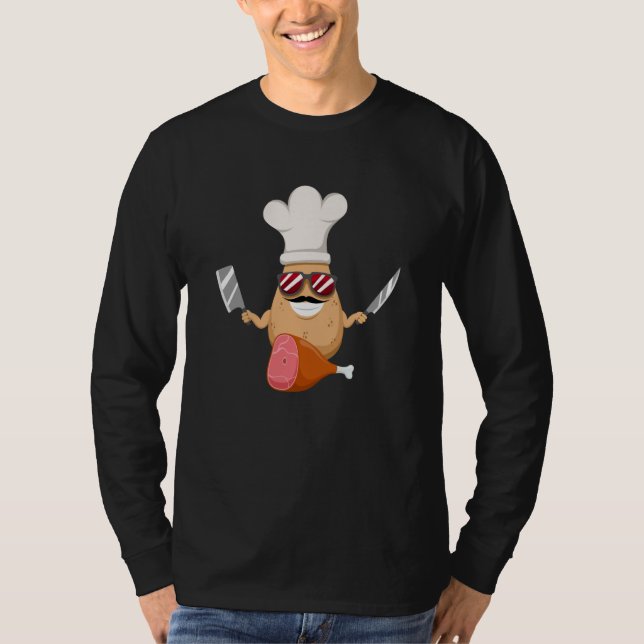 Camiseta Potatoe Budger Vegetable Hobby Chef (Frente)