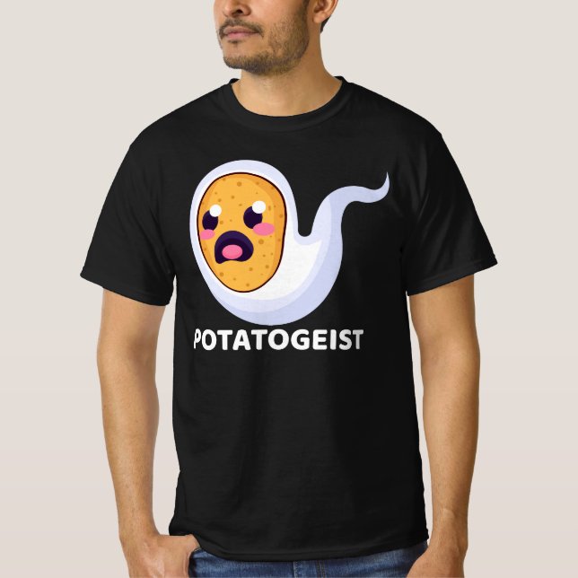 Camiseta Potatogista Spooky Spud Potato - Halloween Cute (Frente)
