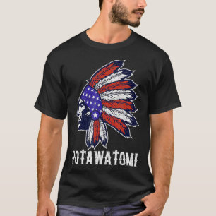 Camiseta Potawatomi, nativo americano, orgulho de orgulho