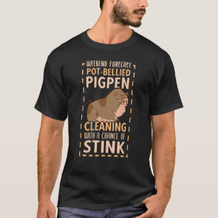 Camiseta Pote Abaulado Pigpen Limpando o criador de porcos