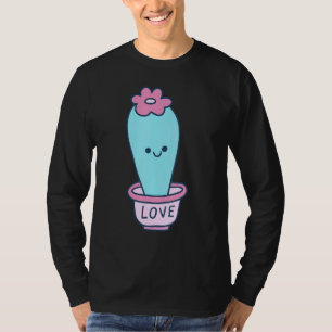 Camiseta Pote de Amor Feliz Cactus