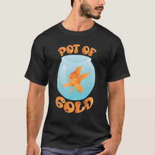 Camiseta Pote De Aquário Aquarista De Peixes Ouro Dourados