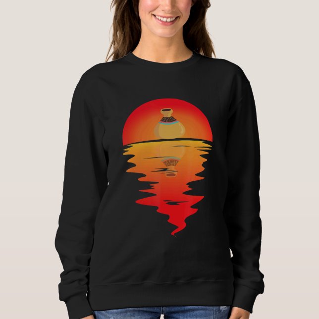 Camiseta Pote de argila de potência reflexo solar com Fazer (Frente)
