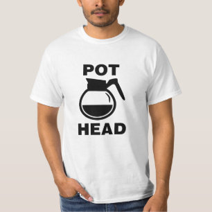 Camiseta Pote de café - desenho simples