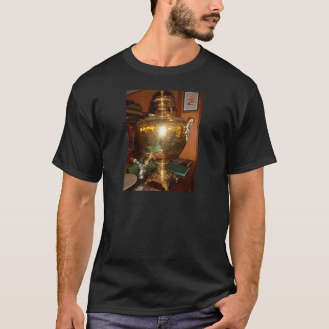 Camiseta Pote de chá ouro (Frente)