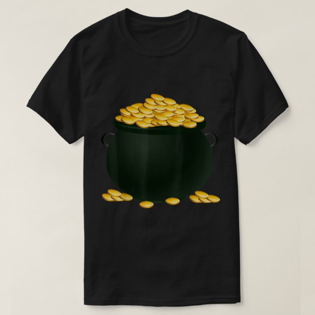 Camiseta Pote De Figurino Dourado (Frente do Design)