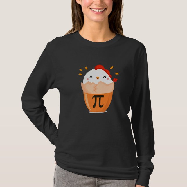 Camiseta Pote de frango bonito Dia de Matemática (Frente)