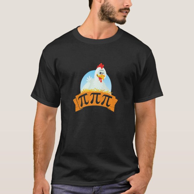 Camiseta Pote de frango Pi Day Pie Math 3.14 (Frente)