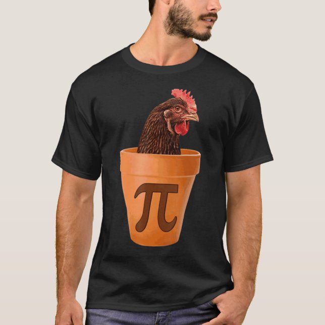 Camiseta Pote de frango Pi Day Pie Math Geek 3 14 (Frente)