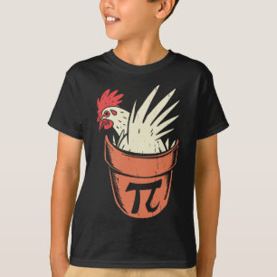 Camiseta Pote De Frango Pi Engraçado Professor De Matemátic