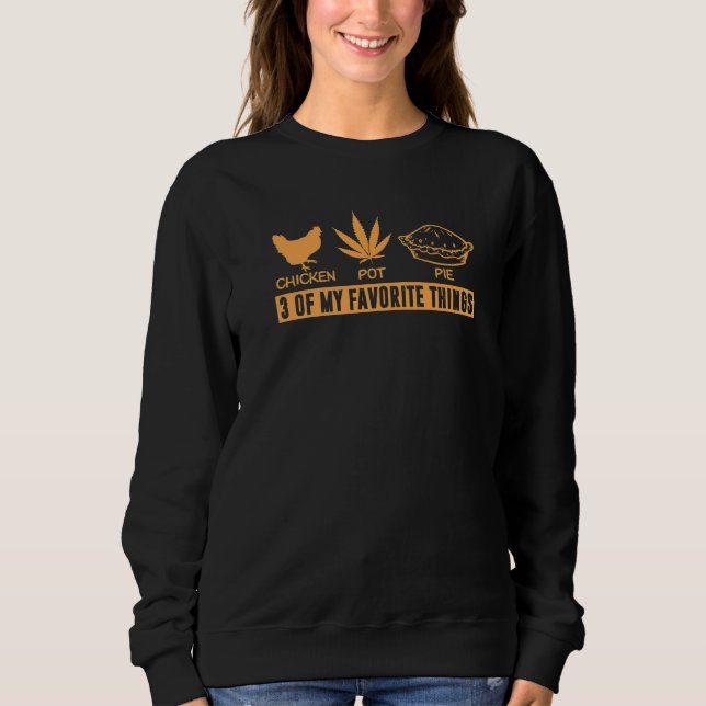 Camiseta Pote de frango - Pizza 3 das Minhas Coisas Favorit (Frente)