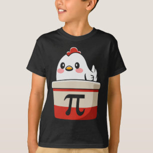 Camiseta Pote de frango Torta Engraçada Matemática Pover Pu