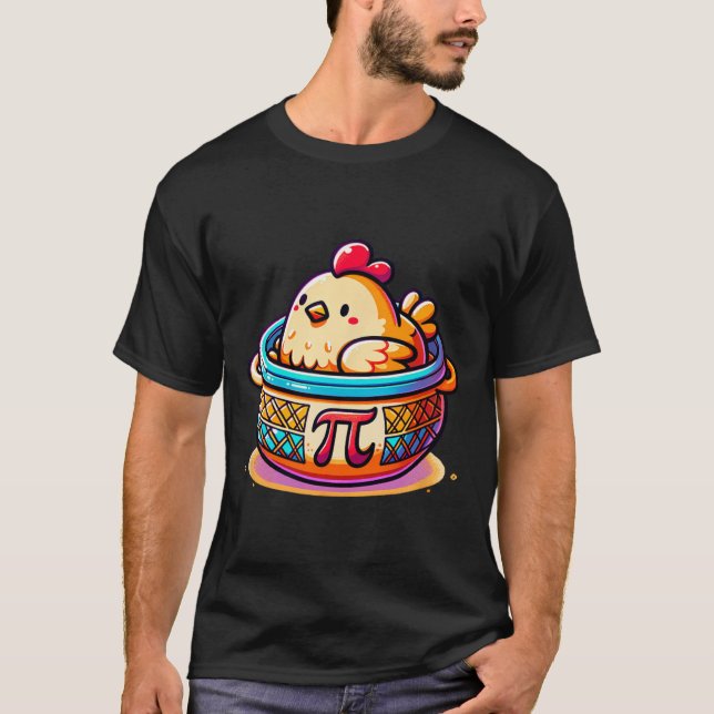 Camiseta Pote De Galinha Pi Engraçado Pi Day Math (Frente)