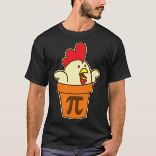 Camiseta Pote De Galinha Pi Geek Pie Matemática Pun Engraça