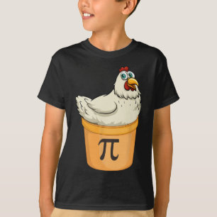 Camiseta Pote De Galinha Pie Engraçado Matemática Pun Pote