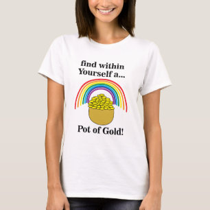 Camiseta Pote de Ouro Dentro de Você Dia de São Patrício