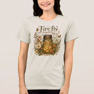 Camiseta Pote de Pedra Antigo com Vagalumes Brilhantes