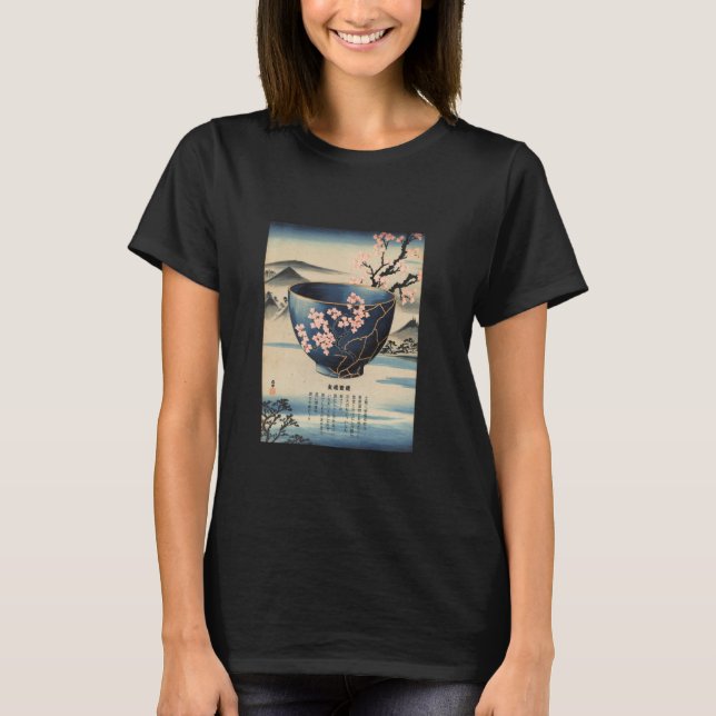 Camiseta Pote de Reparo Kintsugi da Potéria Cultural Japone (Frente)
