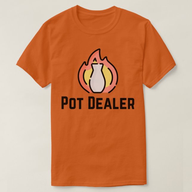 Camiseta Pote Dealer Pottery Ceramics Clay 2 (Frente do Design)