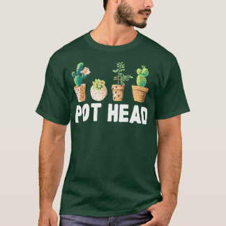 Camiseta Pote Engraçado Jardineiro Suculento
