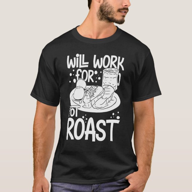 Camiseta Pote Roast Recipiente Lenta Coker Carne De Bovino  (Frente)